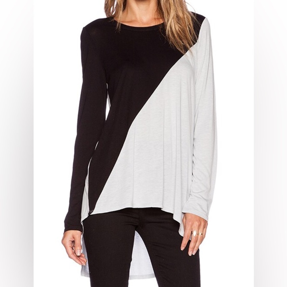 Claudia Top - assymmetrical color block